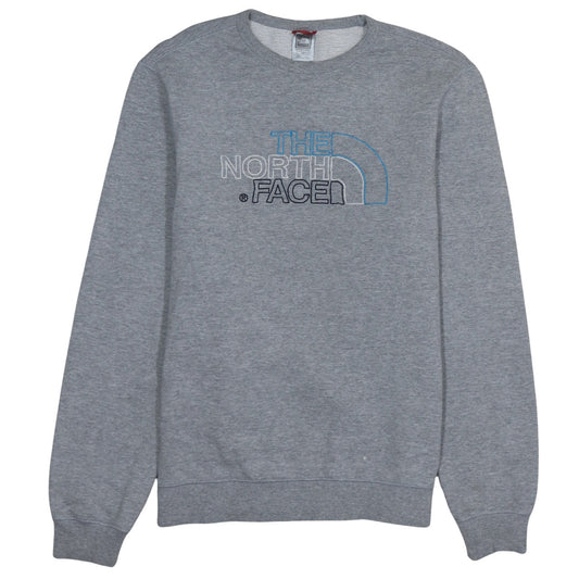 The North Face Men's Grey Crew Neck Pullover Sweatshirt Size S