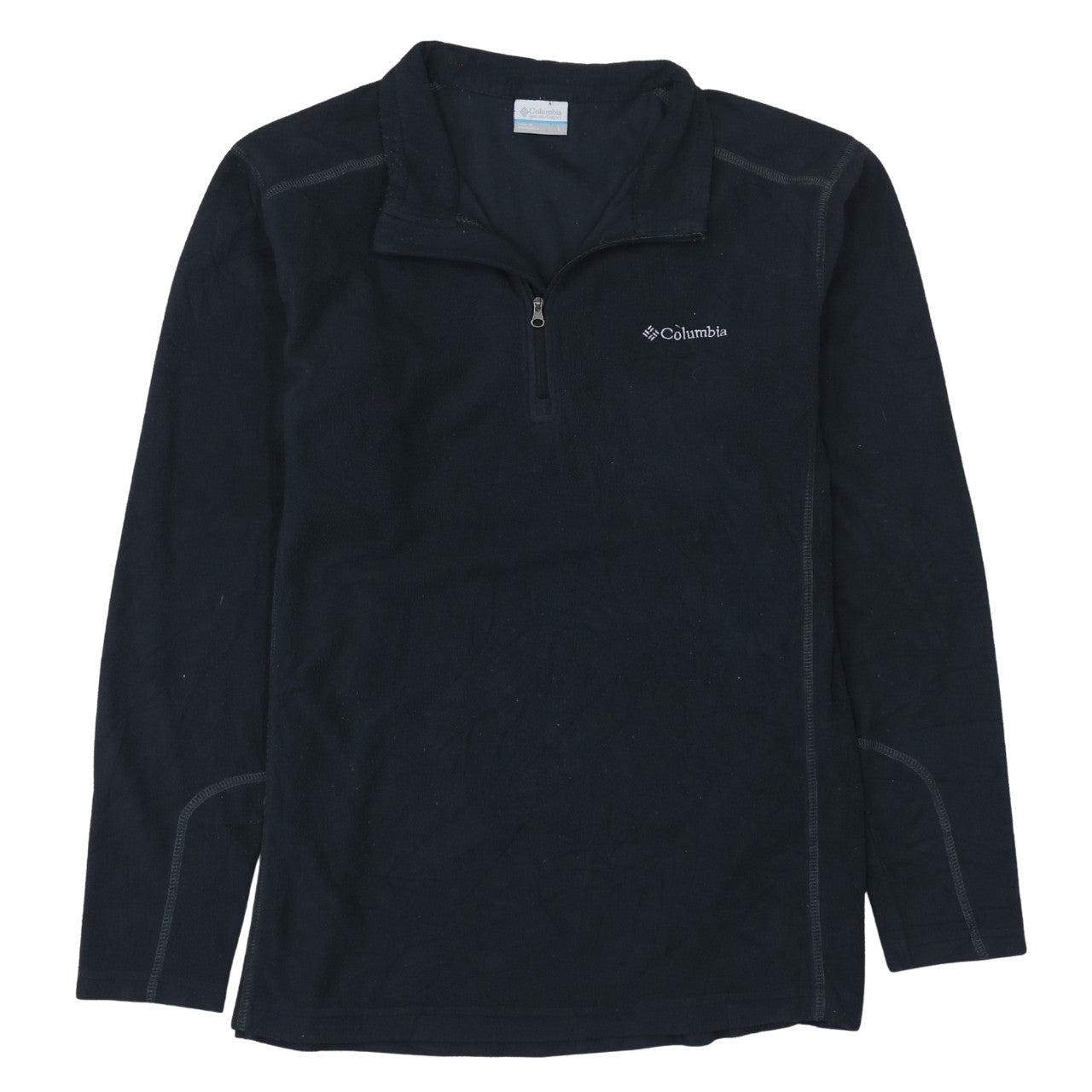 Columbia Men's Black Fleece 1/4 Zip Pullover Sweatshirt L