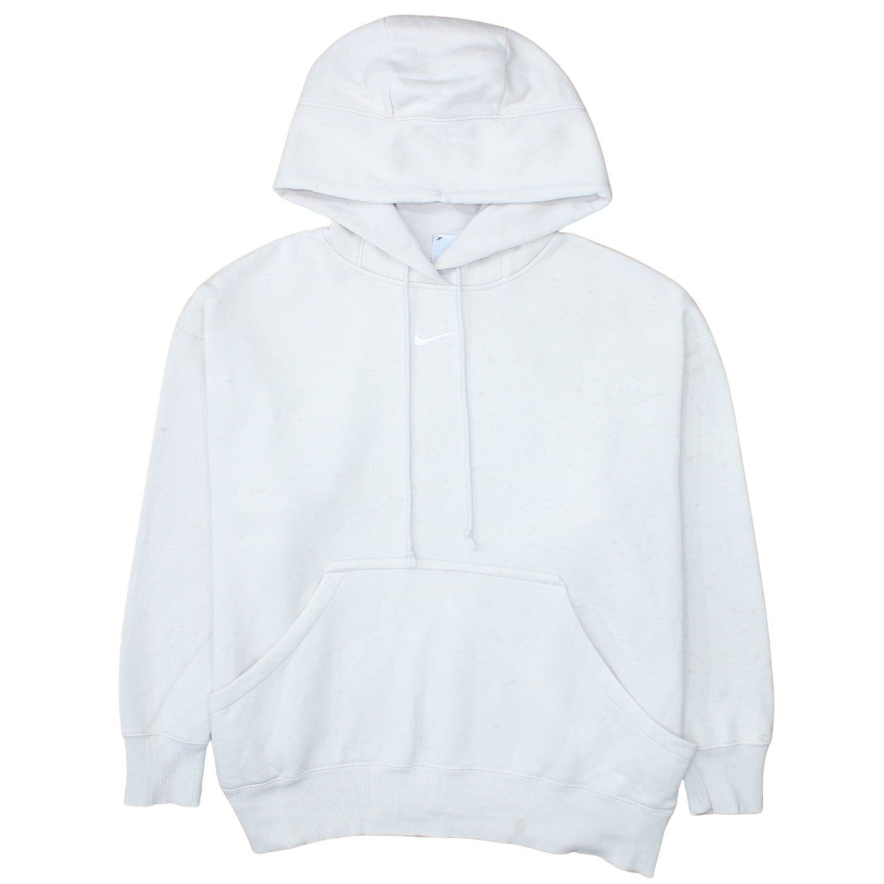 Nike Men's White Pullover Hoodie Long Sleeve Fleece Size L