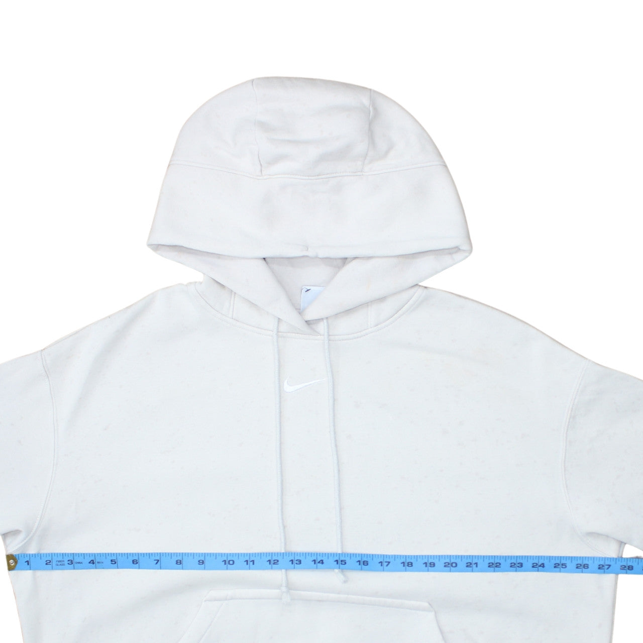 Nike Men's White Pullover Hoodie Long Sleeve Fleece Size L