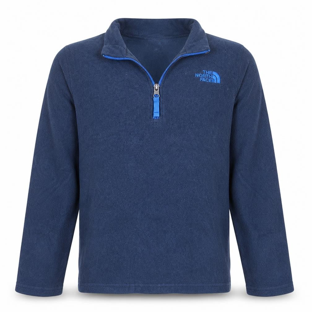 The North Face Boys Blue Fleece 1/4 Zip Pullover Sweatshirt Size L