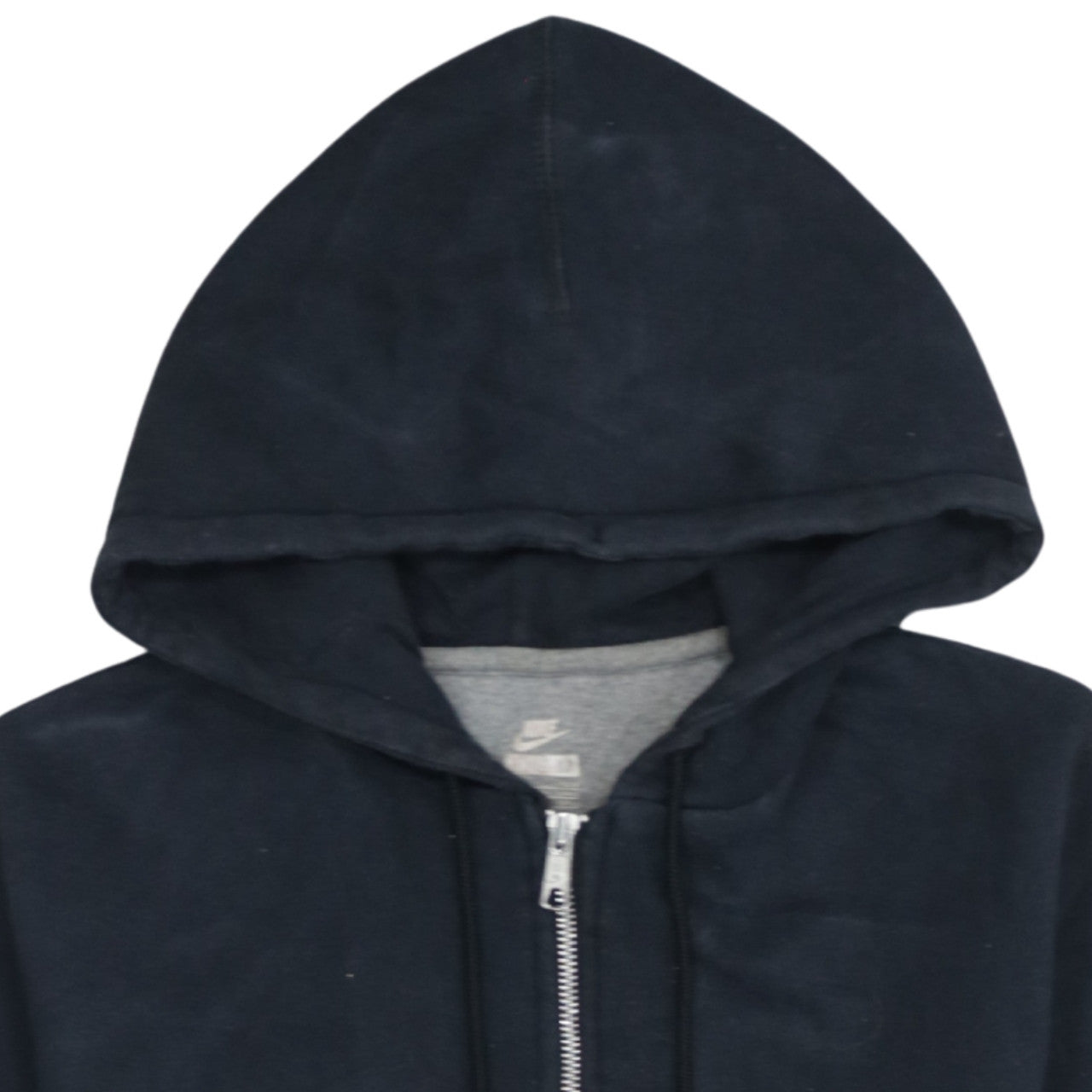 Nike Men's Black Full Zip Hoodie M Cotton Blend Casual