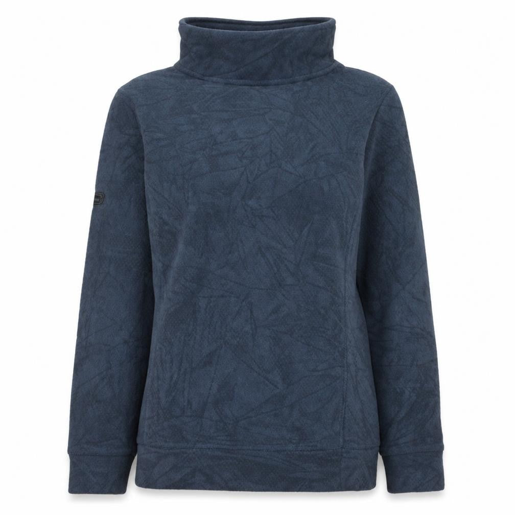 Berghaus Women Blue Button Neck Fleece Pullover UK 10 Polyester Warm Top