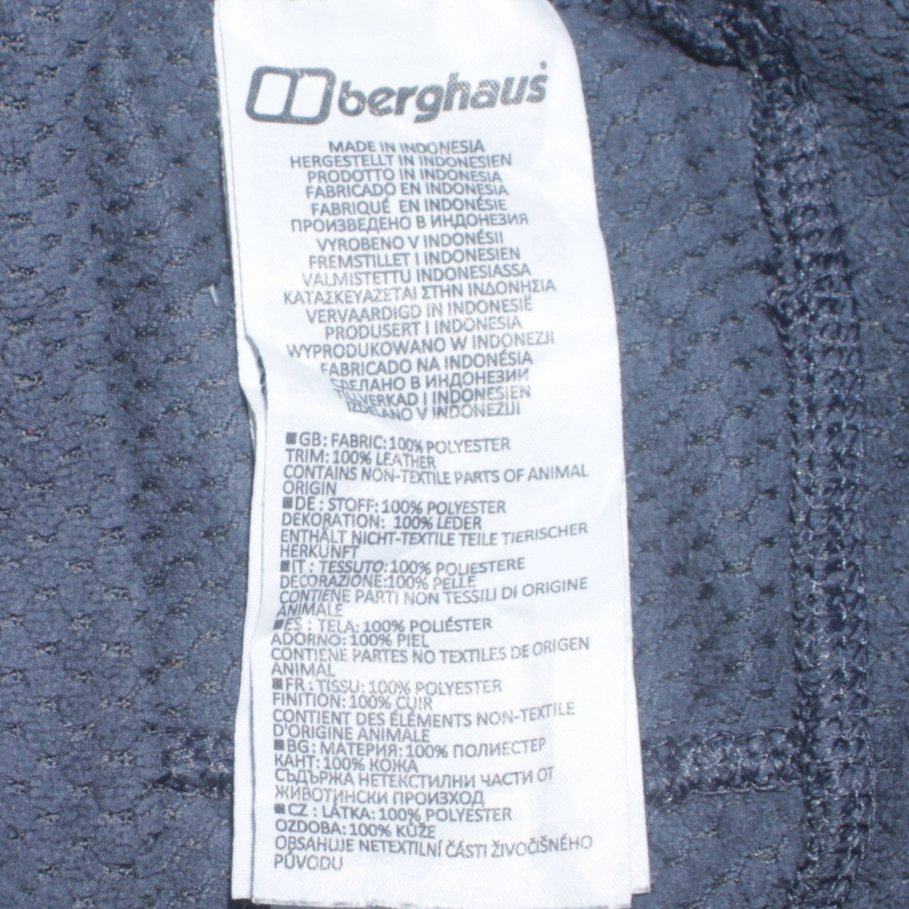 Berghaus Women Blue Button Neck Fleece Pullover UK 10 Polyester Warm Top
