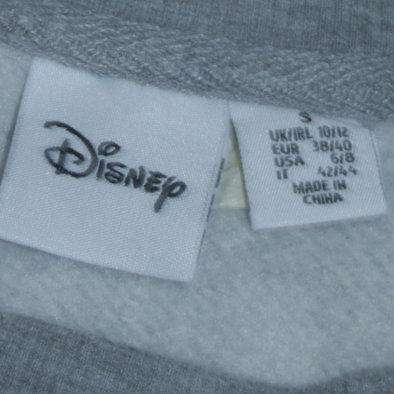 Disney Women’s Grey Mickey & Minnie Sweatshirt UK 10/12 Size S