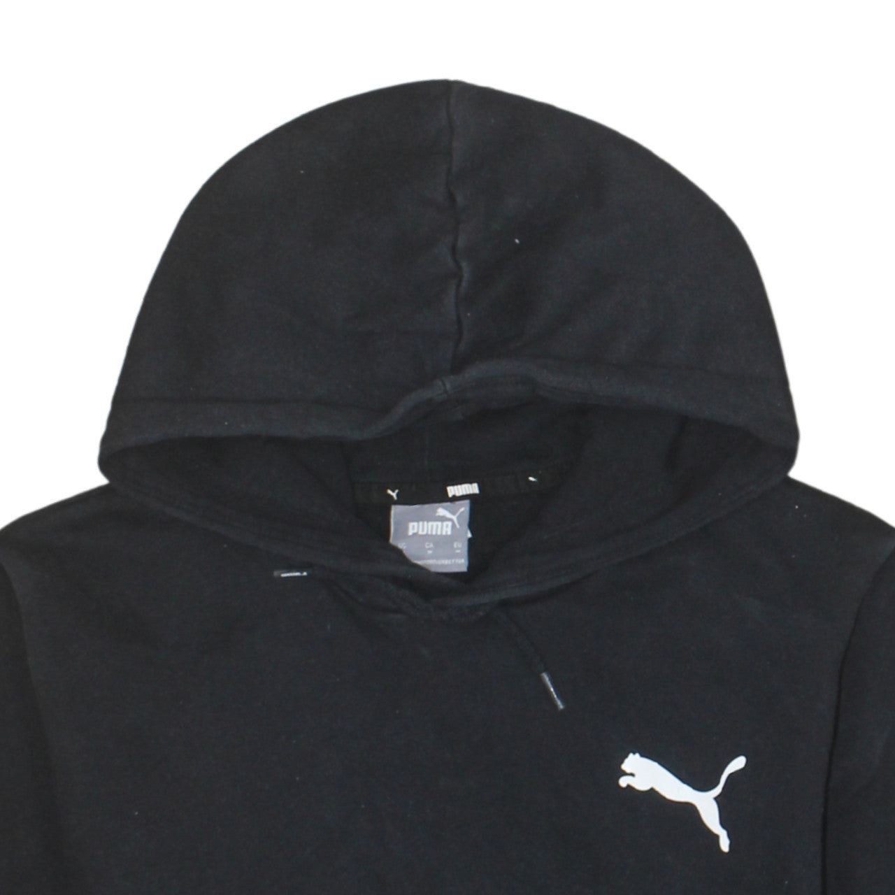 Puma Men Black Pullover Hoodie Medium Regular Fit Sportswear
