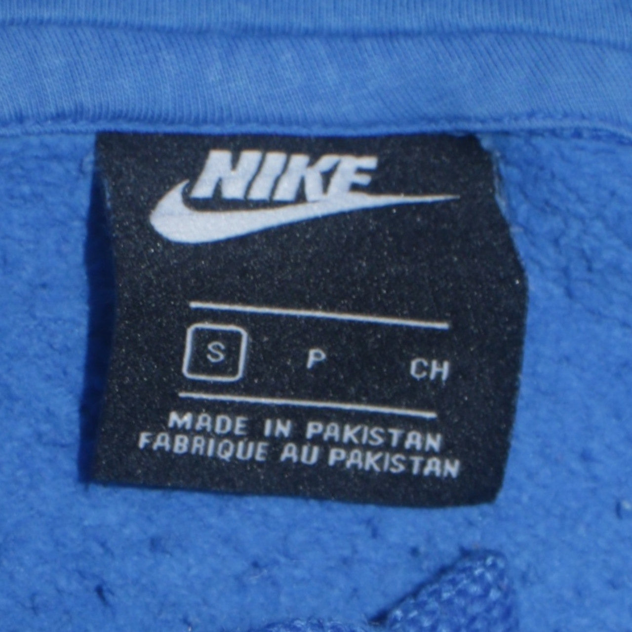 Nike Men Blue Pullover Hoodie Small Fleece Logo Sportswear