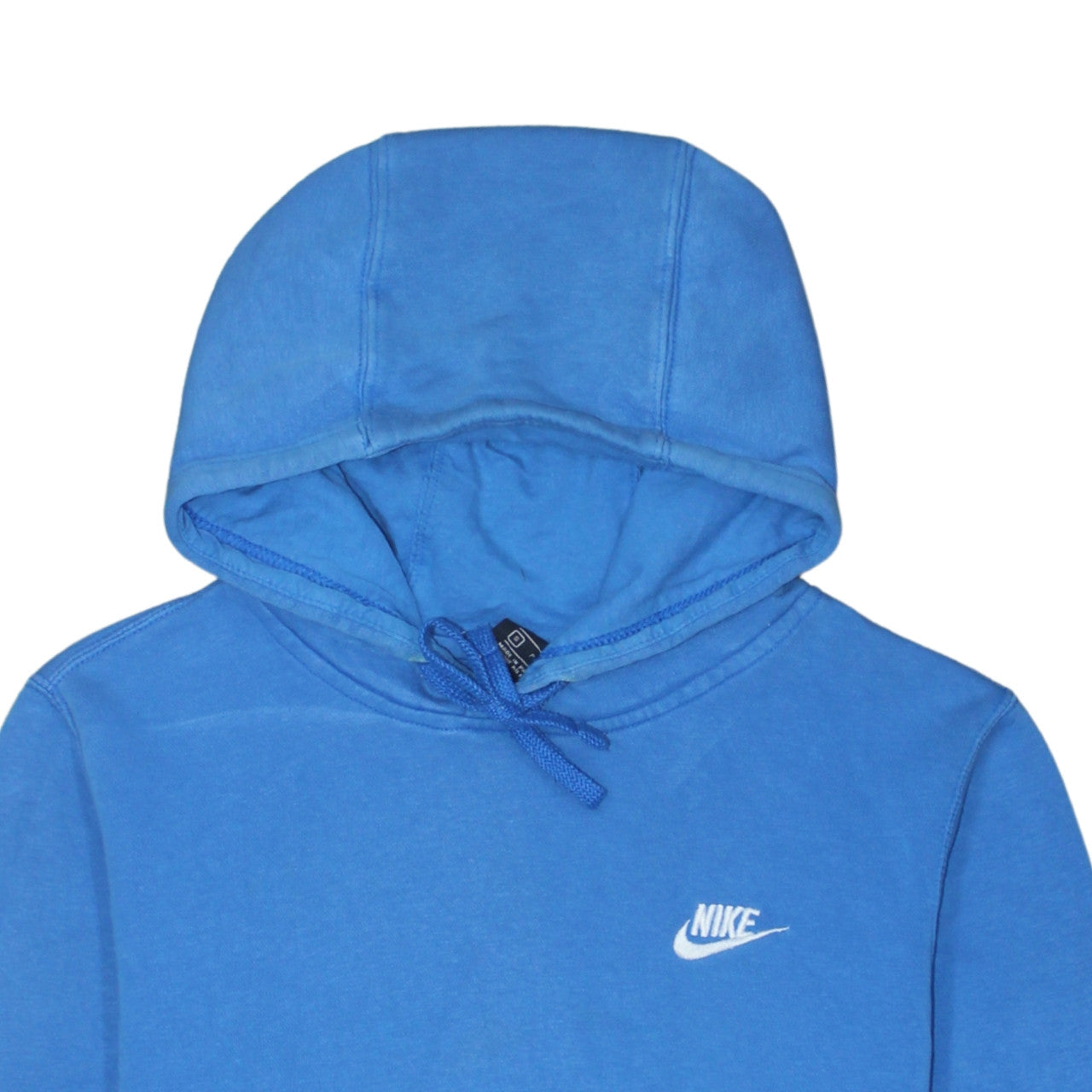 Nike Men Blue Pullover Hoodie Small Fleece Logo Sportswear