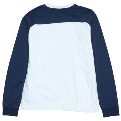 Nike Boys White Blue Logo Crew Neck Sweatshirt XL 13-15 Years