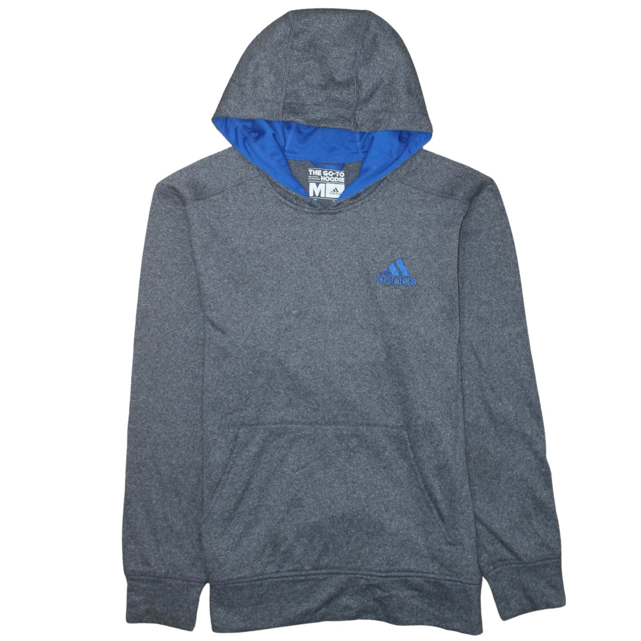 Adidas Men's Grey Pullover Hoodie Medium ClimaWarm Fleece