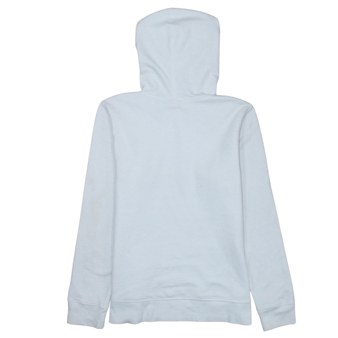 GAP Women White Pullover Hoodie M Cotton Blend Logo