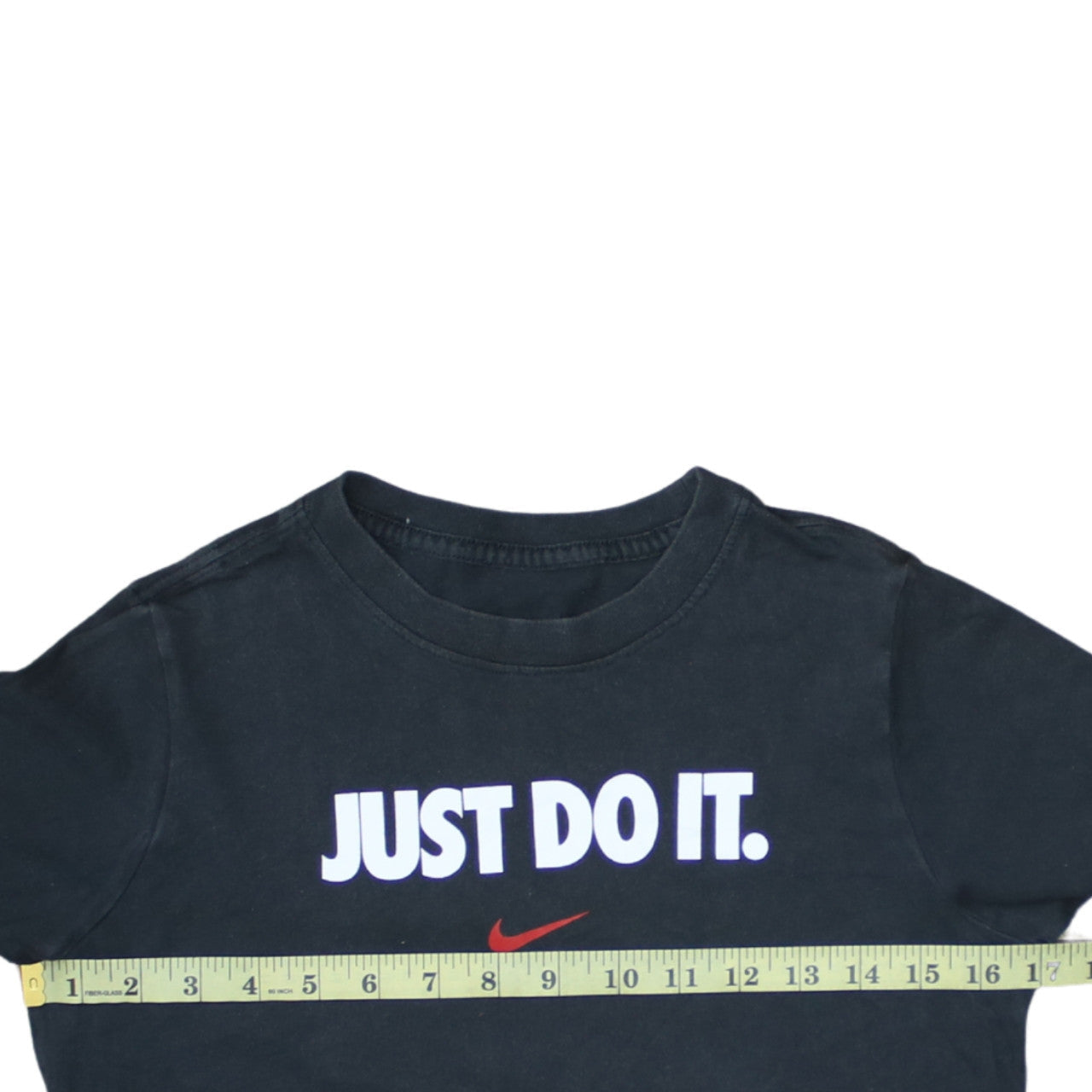 Nike Boys Black 12 Years Just Do It Graphic Sports T-Shirt
