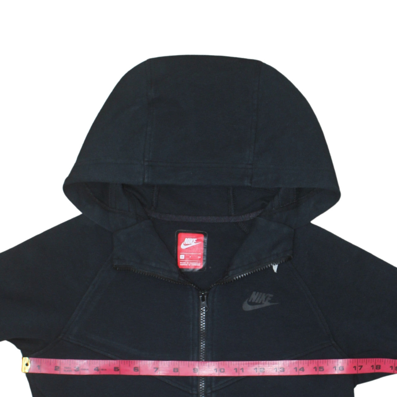 Nike Women’s Black Small Full Zip Hoodie Sweatshirt with Logo