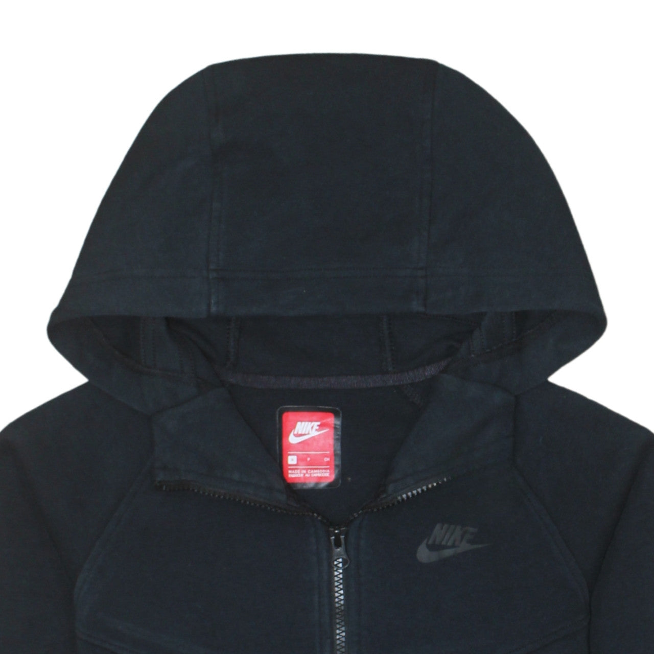 Nike Women’s Black Small Full Zip Hoodie Sweatshirt with Logo
