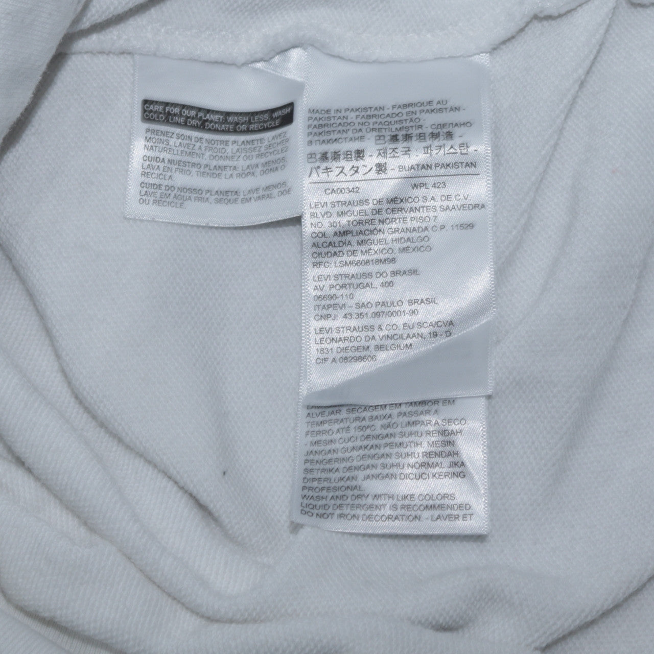 Levi's Womens White Pullover Hoodie XS Logo Cotton Fleece Casual