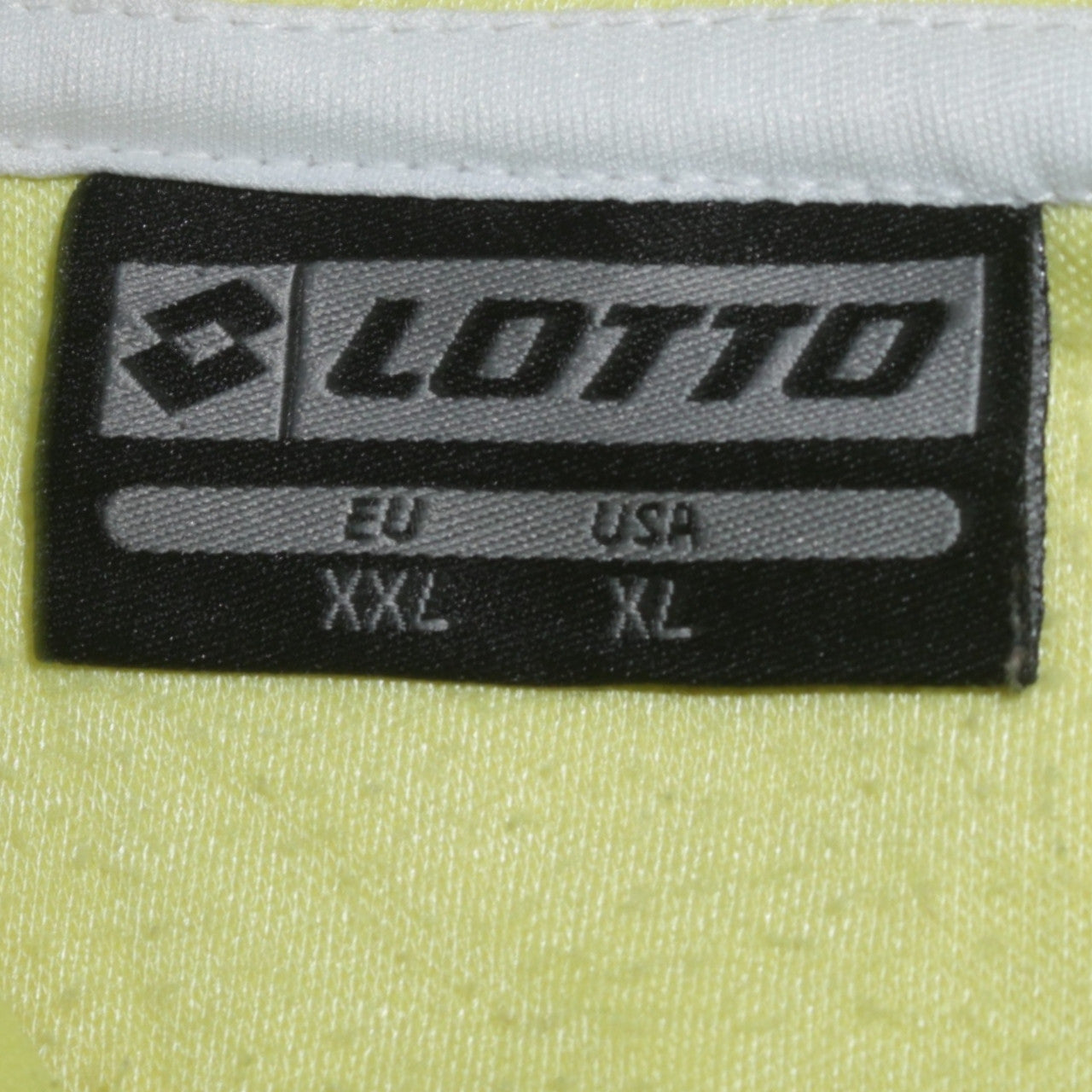 Lotto Men’s Yellow Pullover Hoodie 2XL Graphic Logo Sportswear