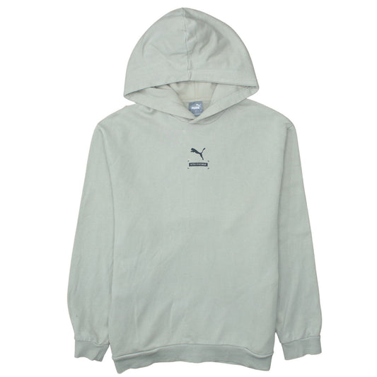Puma Men's Beige Pullover Hoodie L Regular Fit Sportswear