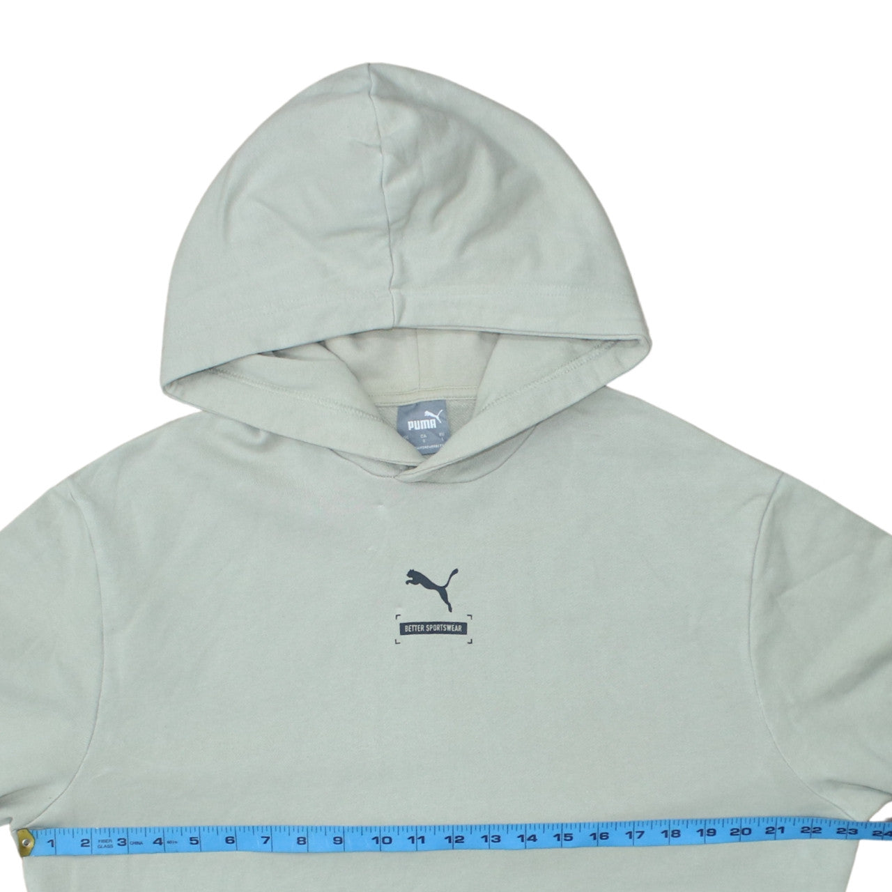 Puma Men's Beige Pullover Hoodie L Regular Fit Sportswear