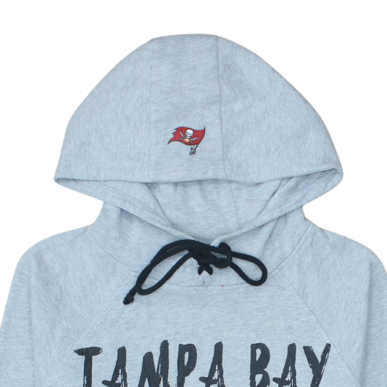 NFL Team Apparel Men's Grey Tampa Bay Buccaneers Pullover Hoodie S