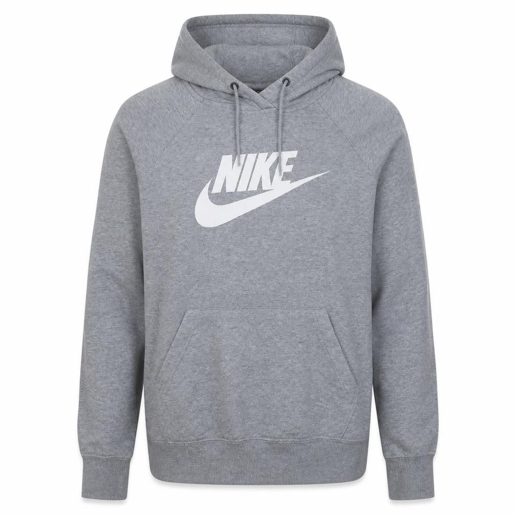 Nike Men's Grey Pullover Hoodie M Fleece Graphic Sportswear