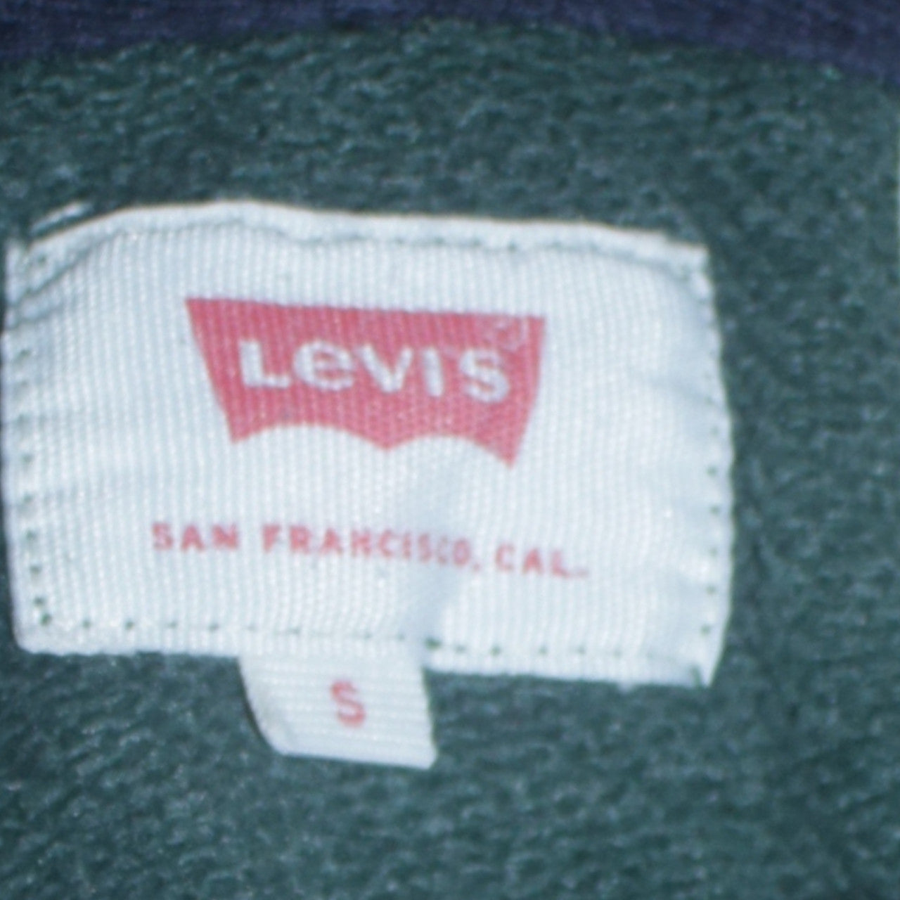 Levi's Men's Green Pullover Hoodie S Logo Fleece Sweatshirt
