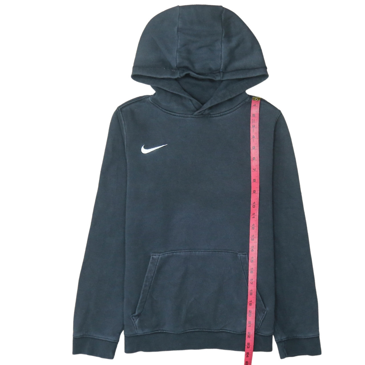 Nike Boys Black XL Pullover Hoodie with Logo Front Pocket