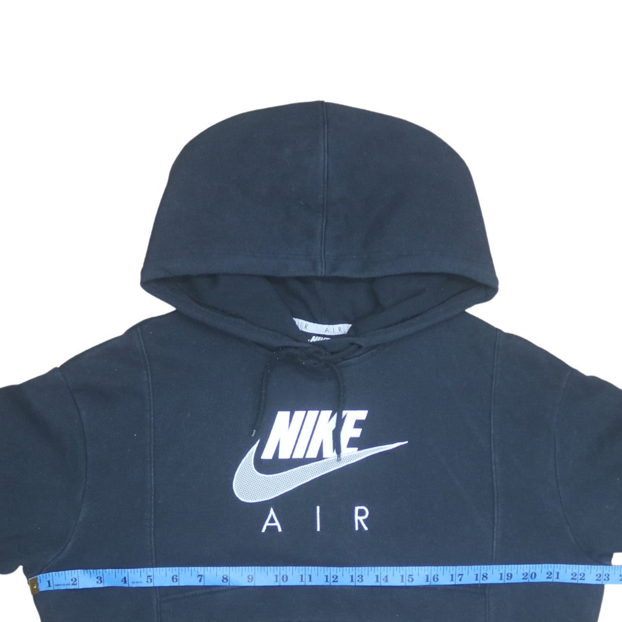 Nike Air Black XS Women's Pullover Hoodie with Mesh Pocket
