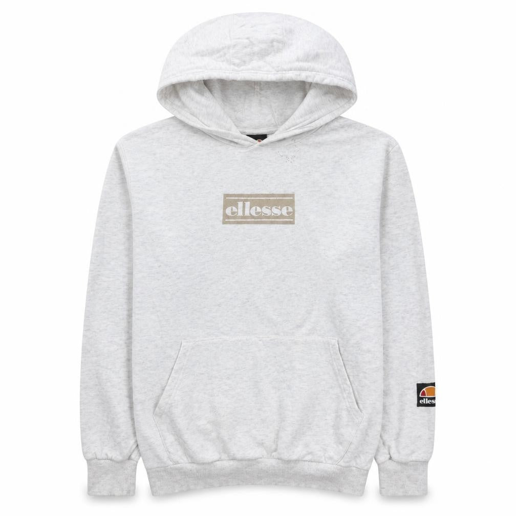 Ellesse Womens Beige Hooded Pullover Sweatshirt UK 14 Cotton Blend