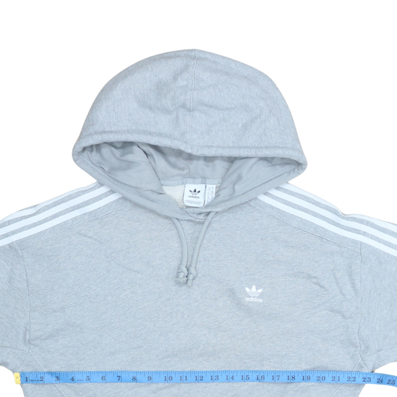 Adidas Womens Grey Hooded Pullover Sweatshirt Size 10