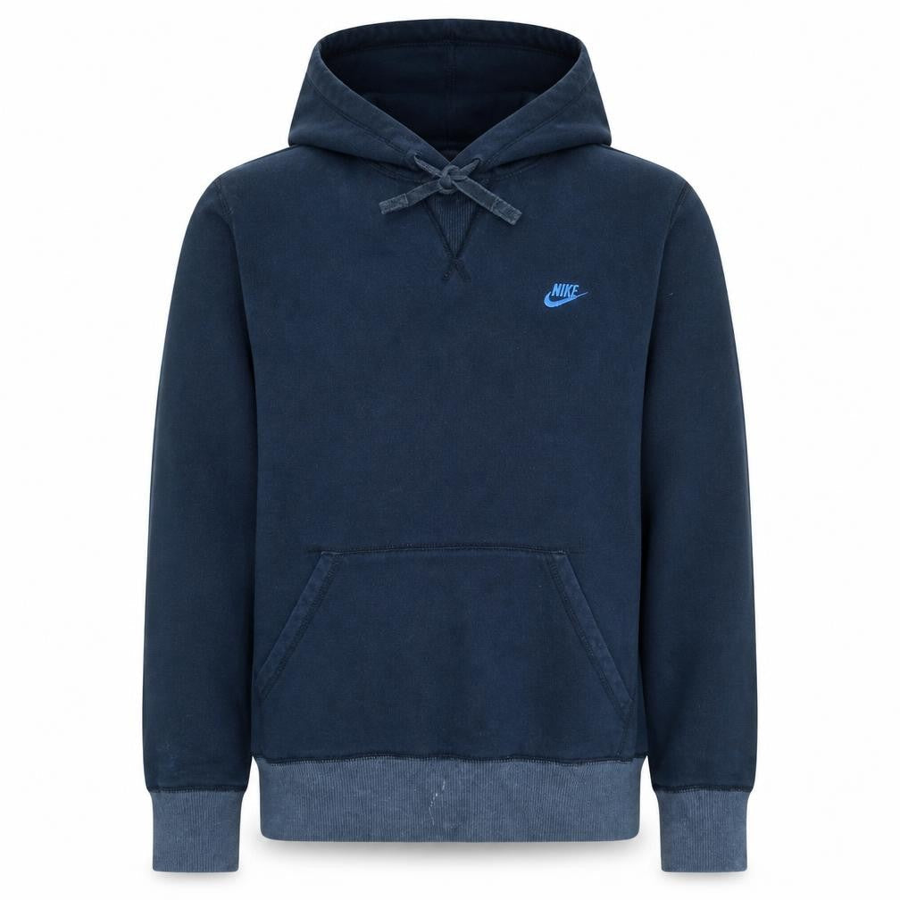 Nike Men's Blue Pullover Hoodie Medium Cotton Fleece Sportswear
