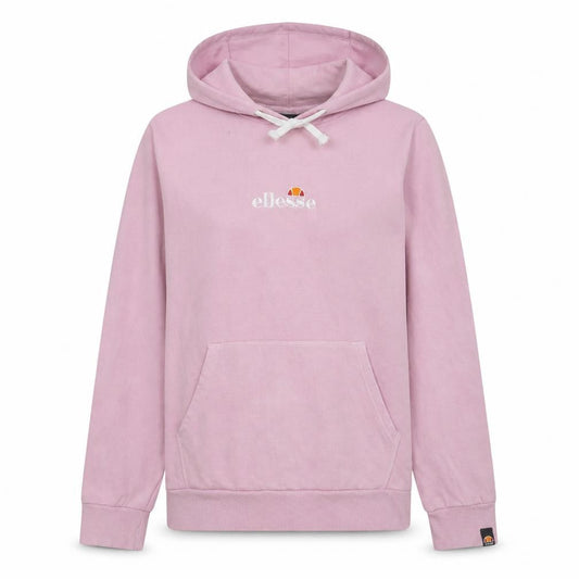 Ellesse Womens Pink Hoodie UK 16 Pullover Cotton Hooded Sweatshirt