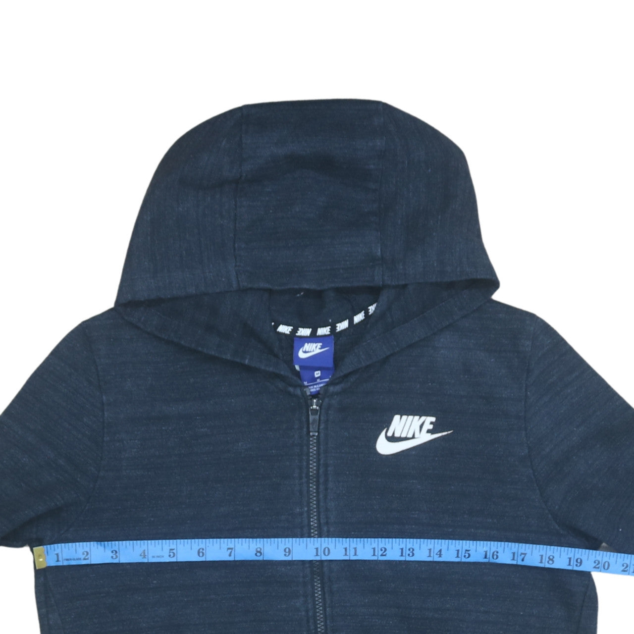 Nike Men's Black Full Zip Hoodie M Regular Fit Sweatshirt