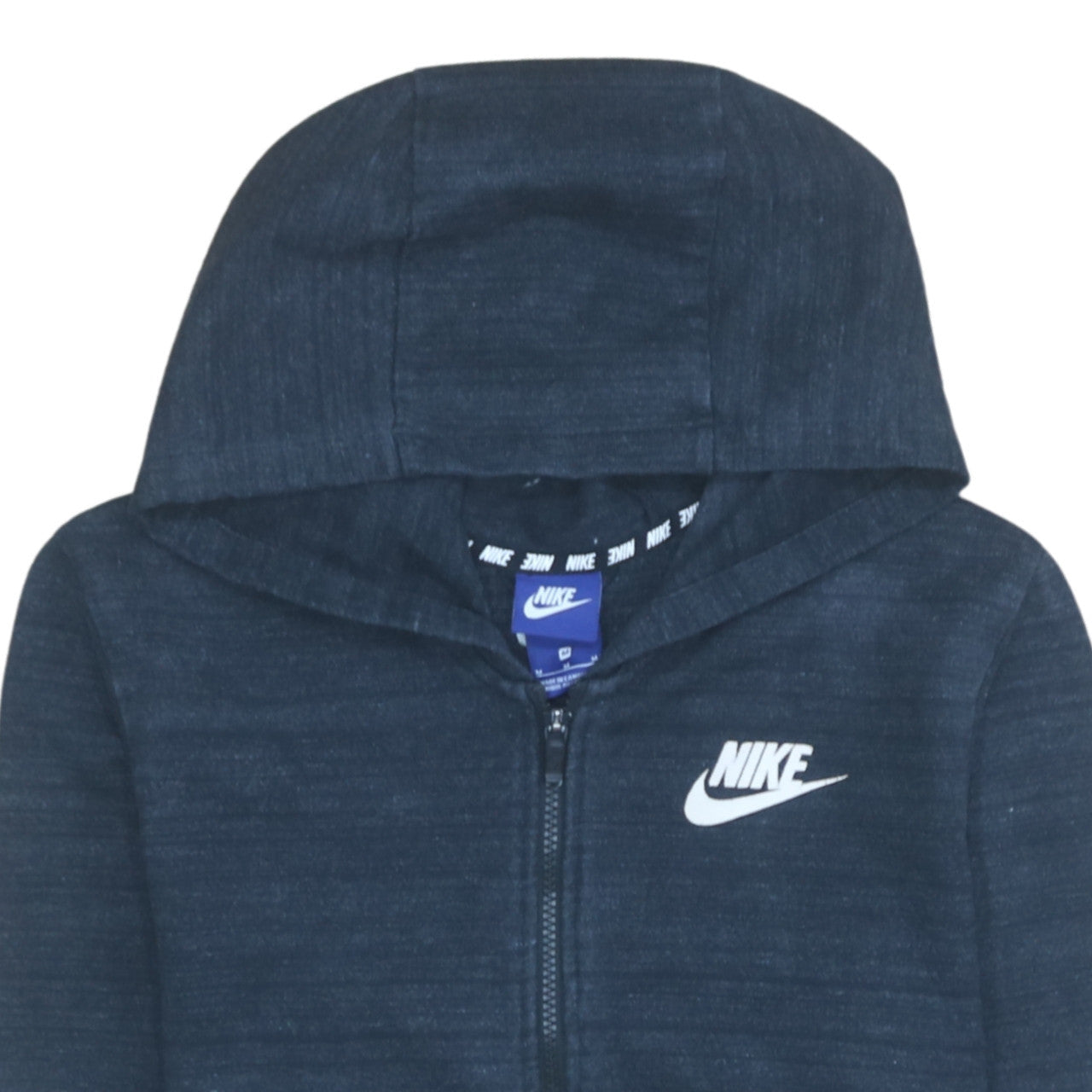 Nike Men's Black Full Zip Hoodie M Regular Fit Sweatshirt