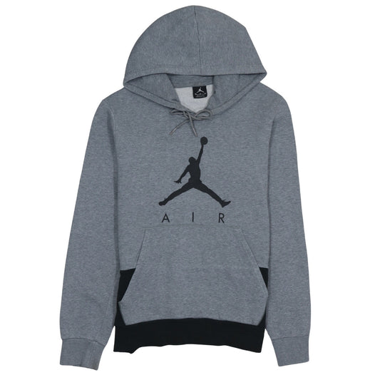 Jordan Men's Grey Pullover Hoodie M Sports Logo Fleece