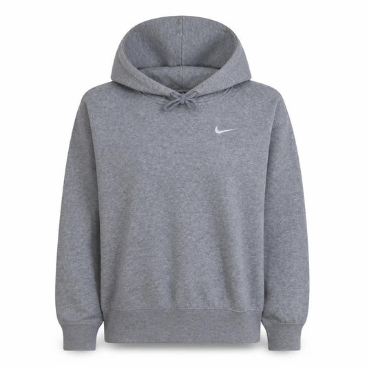 Nike Women’s Grey Small Pullover Hoodie Sweatshirt Cotton Blend