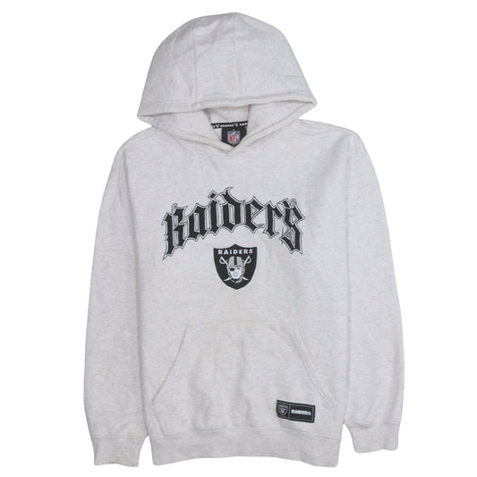 Primark NFL Raiders Grey Hooded Pullover Sweatshirt Women M