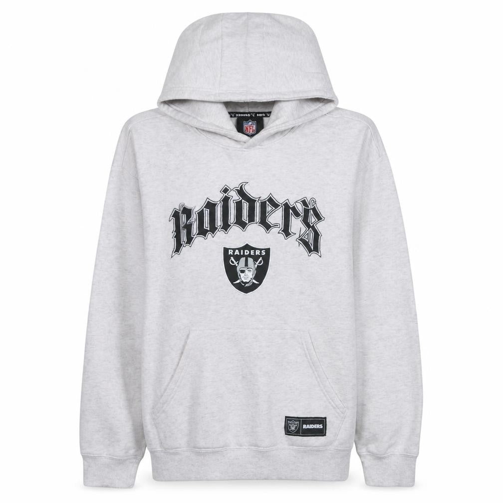 Primark NFL Raiders Grey Hooded Pullover Sweatshirt Women M