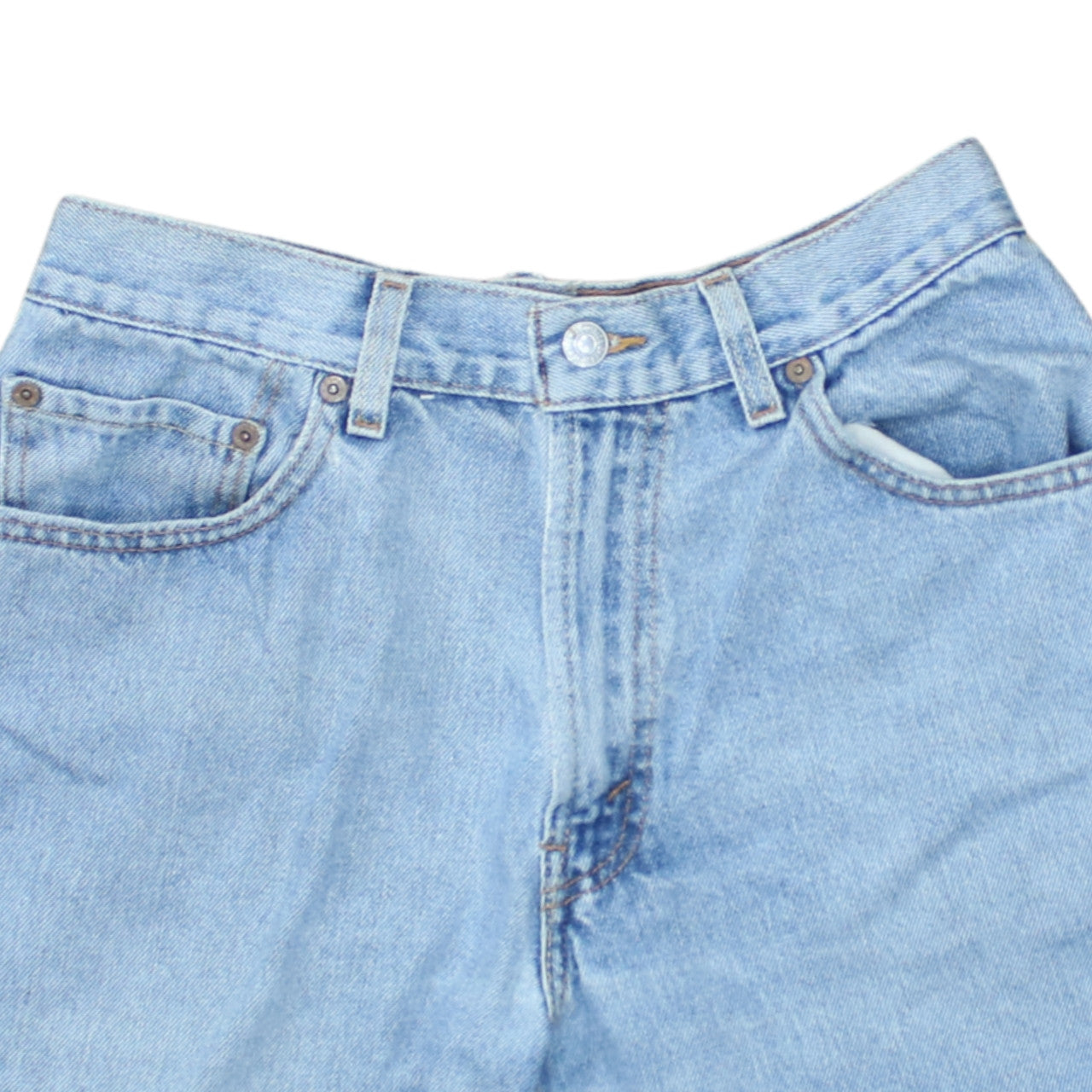 Levi's Womens Blue Denim Cut-Off Shorts Size M High Rise 550