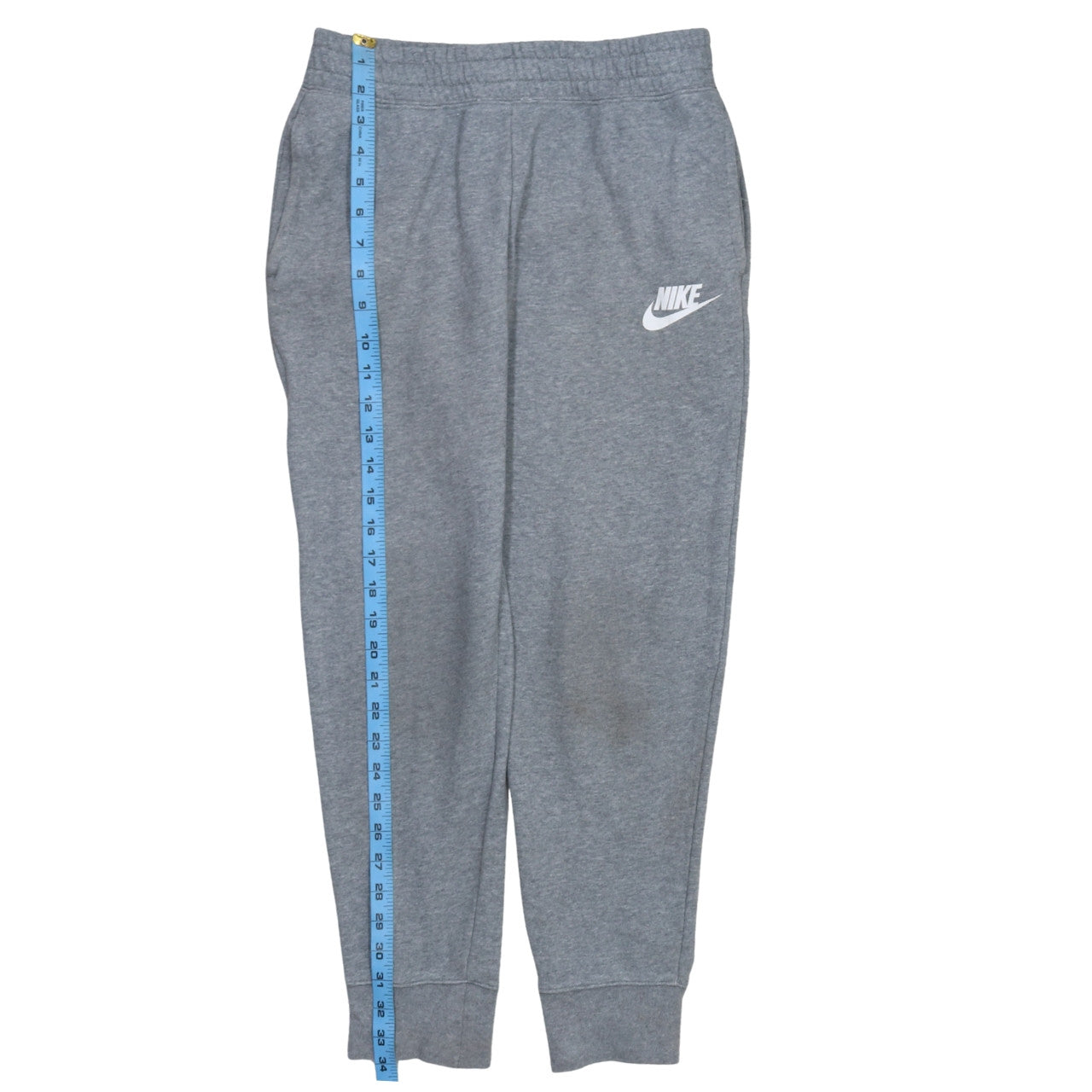 Nike Boys Grey Jogger Sweatpants L 146cm Fleece Trousers