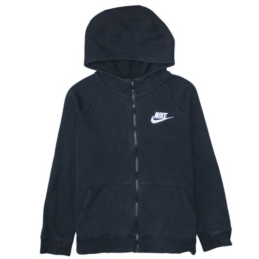 Nike Boys Black Full Zip Hoodie XL 156-166cm Standard Fit Casual