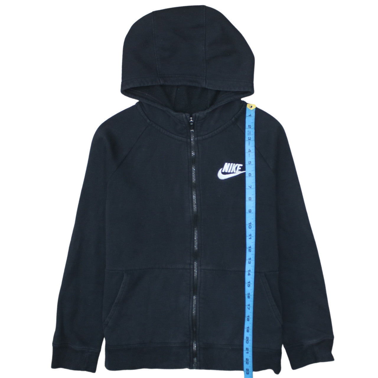Nike Boys Black Full Zip Hoodie XL 156-166cm Standard Fit Casual