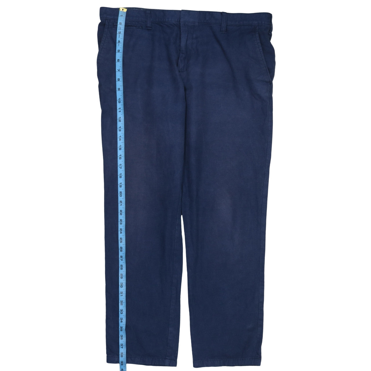Tommy Hilfiger Men's Blue Slim Fit Cotton Chino Trousers 38x32