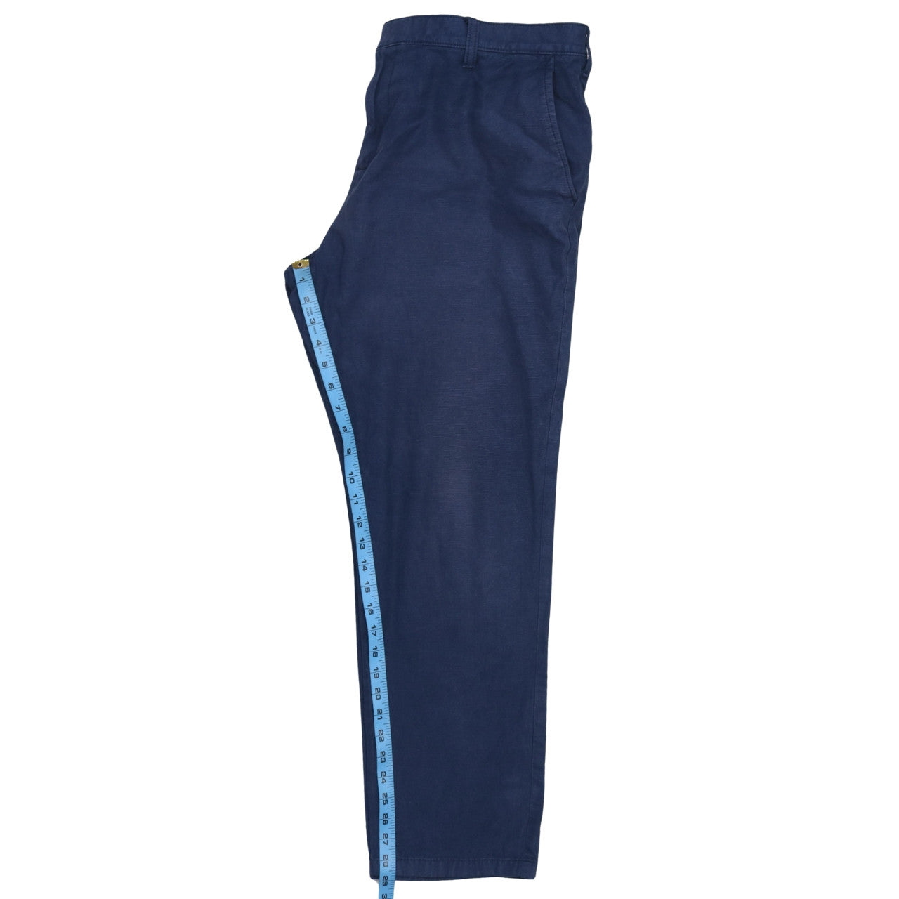 Tommy Hilfiger Men's Blue Slim Fit Cotton Chino Trousers 38x32