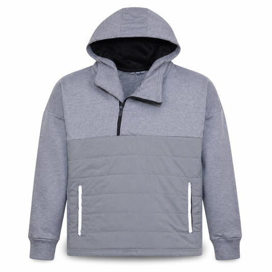 Adidas Boys Grey 13-14 Years Pullover Hoodie with Logo Design