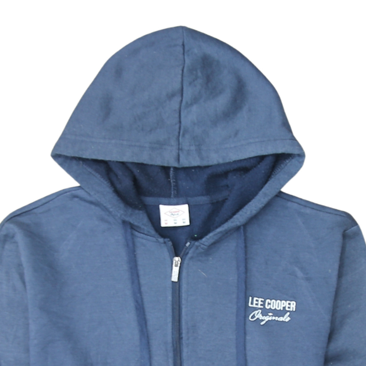 Lee Cooper Men Blue Full Zip Hoodie Size M Regular Fit