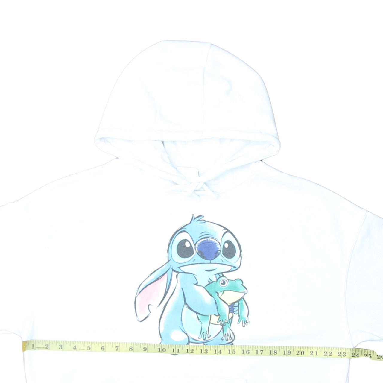 Primark Disney Stitch White Hoodie XS Women’s Pullover Sweatshirt