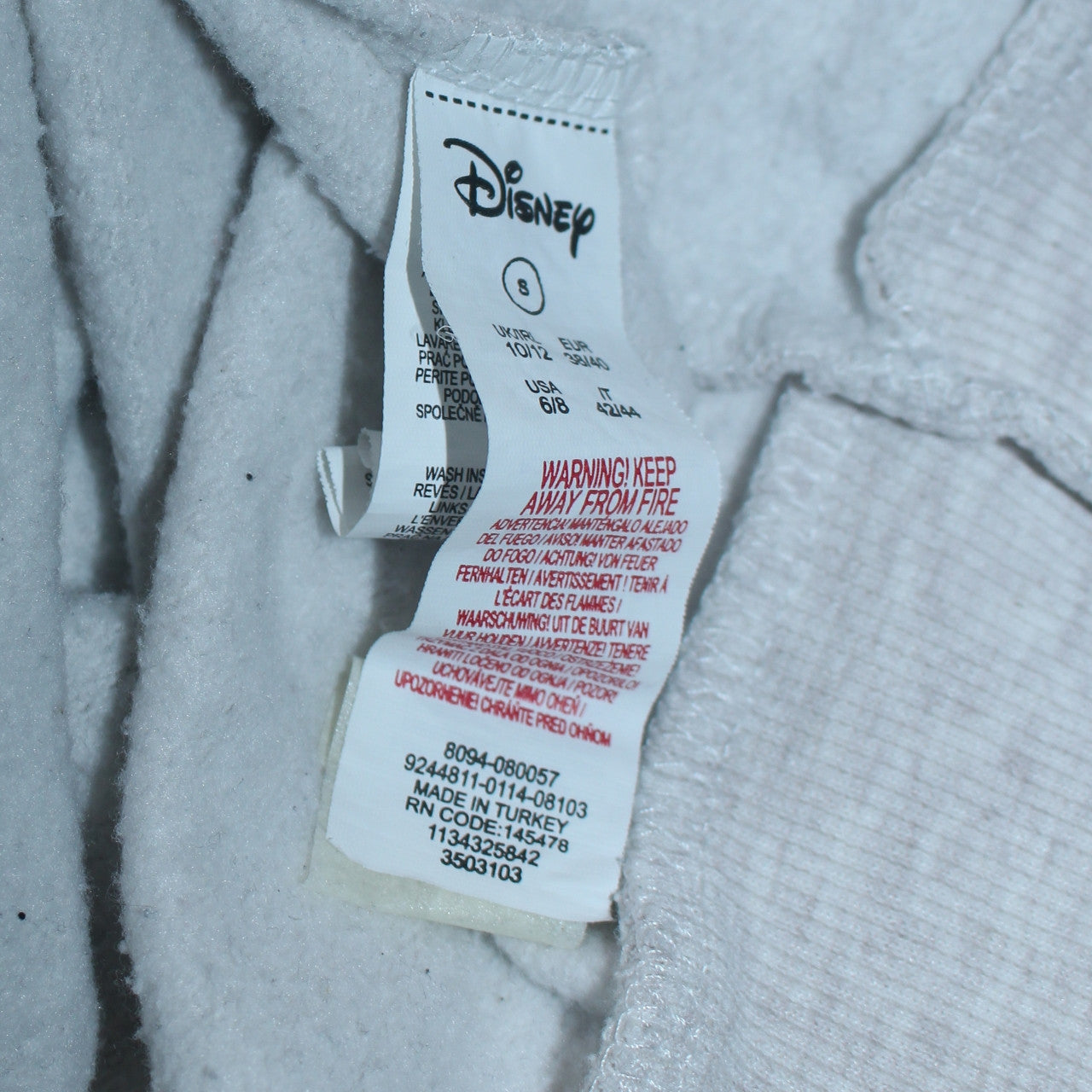 Disney Women White Dumbo Sweatshirt Size 10/12 Pullover Crew Neck