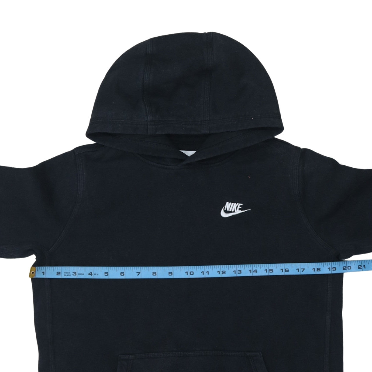 Nike Boys Black Pullover Hoodie XL 158-170cm Cotton Blend Sweatshirt