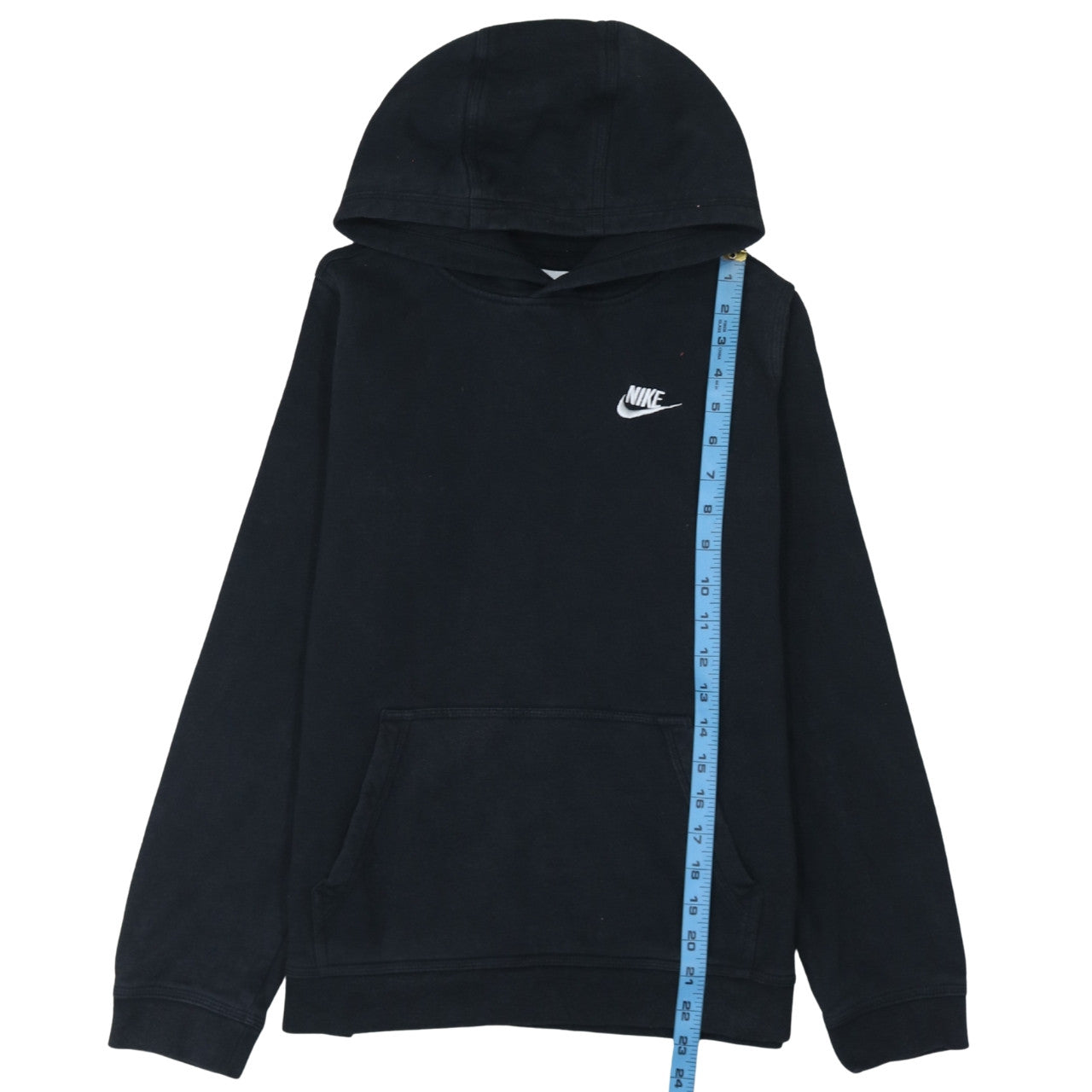 Nike Boys Black Pullover Hoodie XL 158-170cm Cotton Blend Sweatshirt