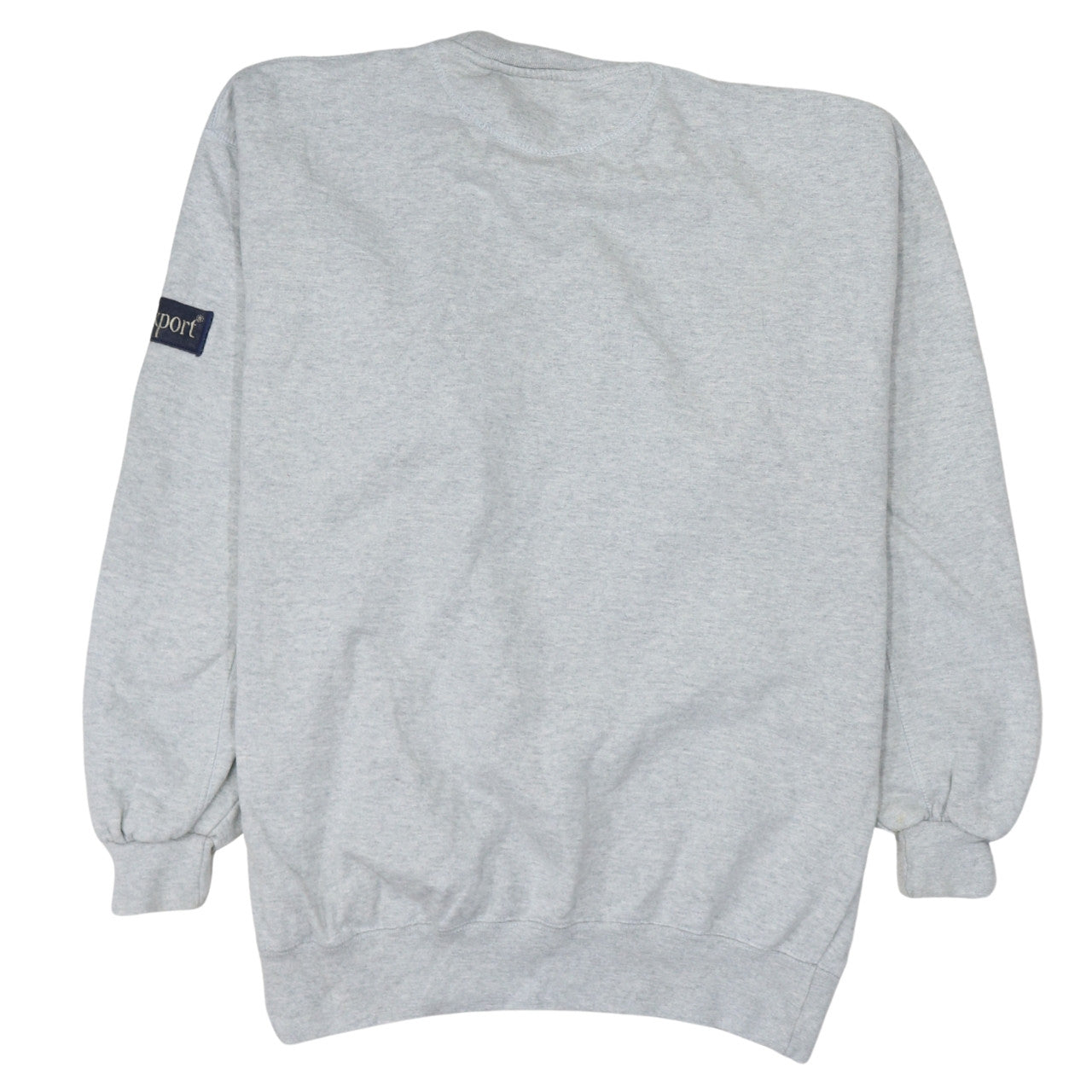 Rockport Men's Grey Crew Neck Embroidered Logo Cotton Sweatshirt M
